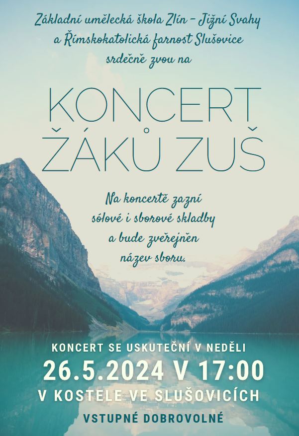 Koncert žáků ZUŠ ve Slušovicích